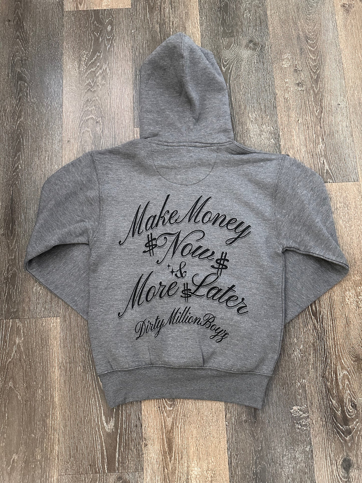 DMB MAKE MONEY NOW AND MORE LATER HOODIE DARK GREY